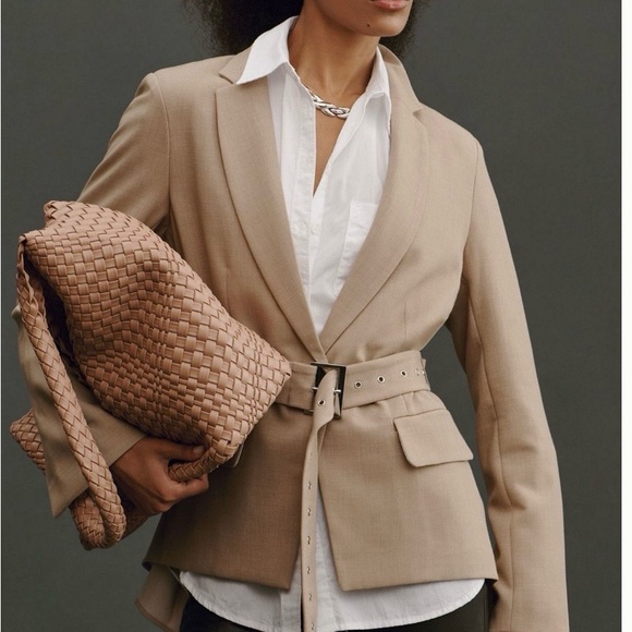 Maeve Pleated-Back Blazer - Picture 2 of 4